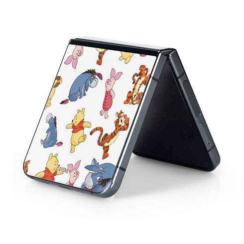 Disney Winnie the Pooh Character Pattern Galaxy Z Flip5 5G Skin